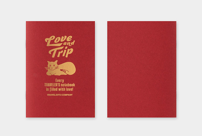 Traveler's Notebook LOVE AND TRIP - Blank Refill (Passport Size)